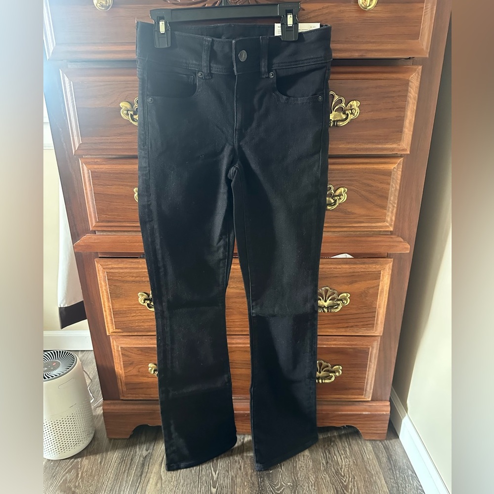 American Eagle Outfitters Onyx Black Kick Boot Jeans